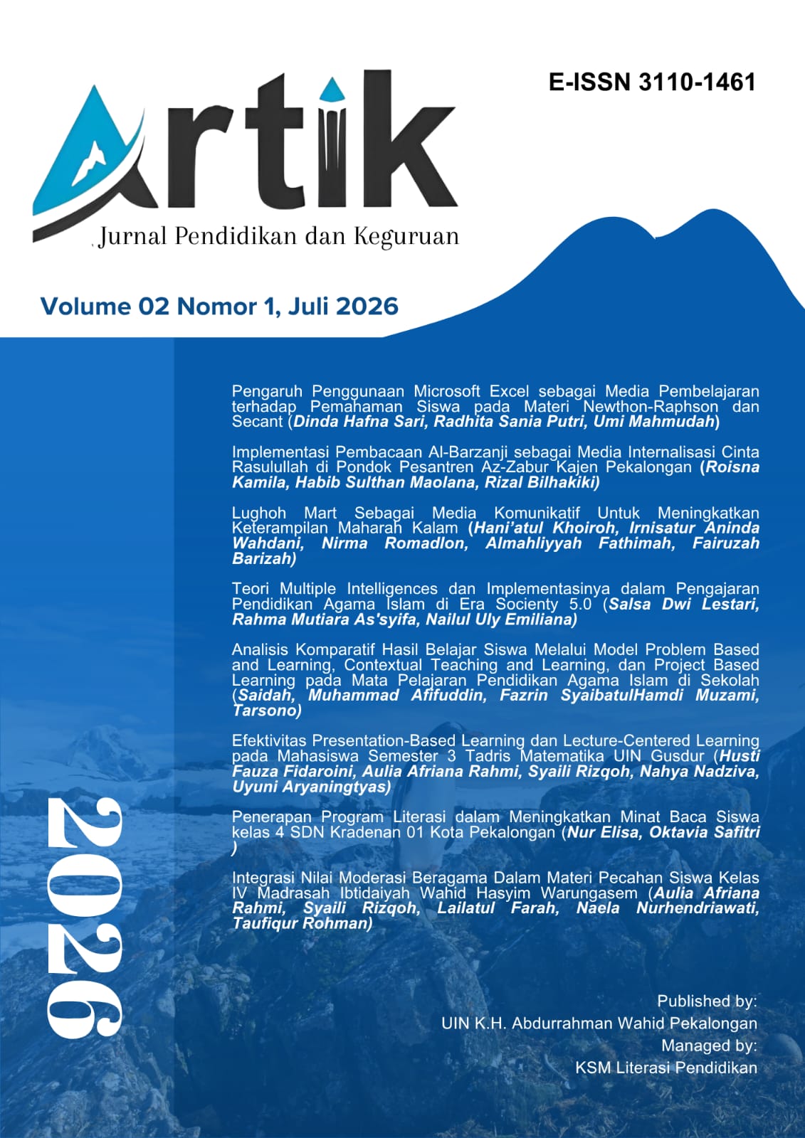 					Lihat Vol 2 No 1 (2026): Juli 2026
				