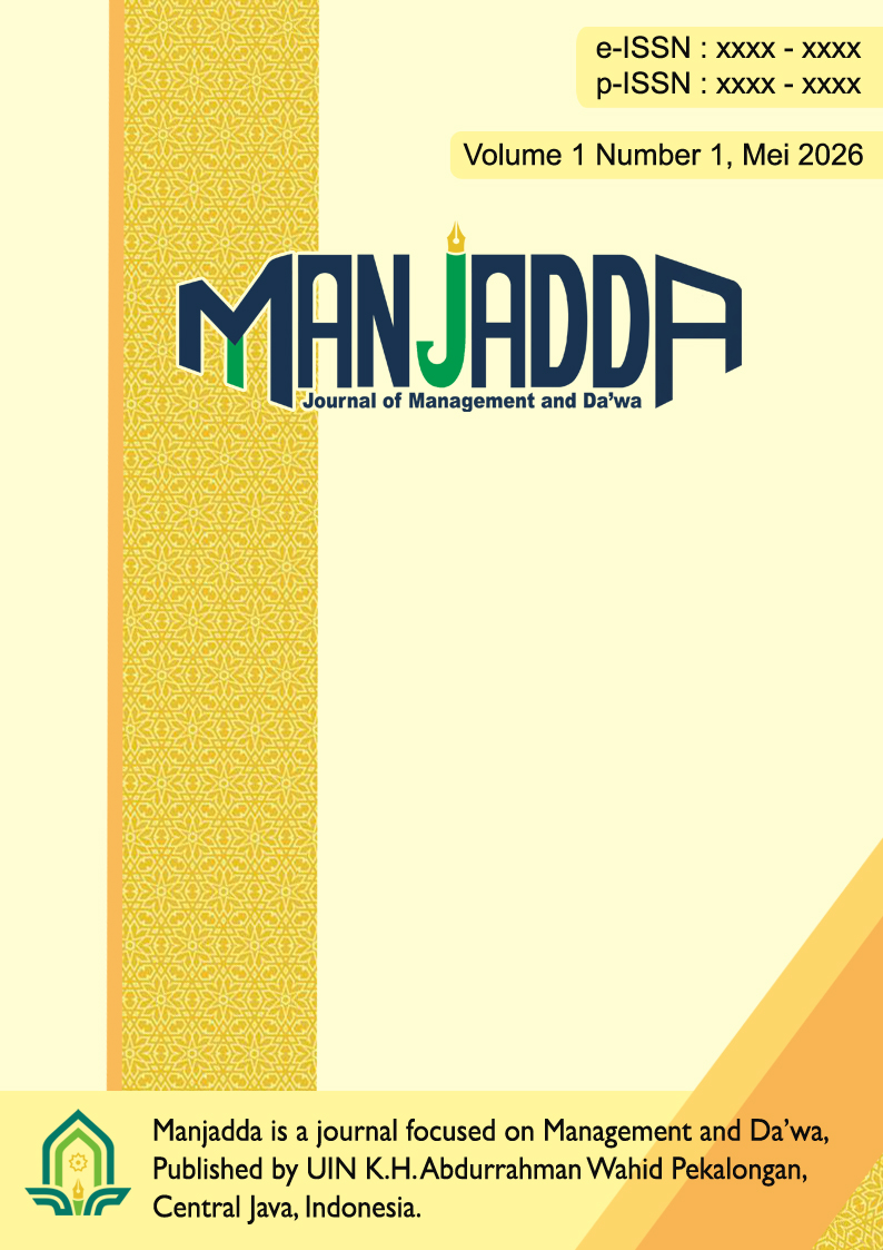 					View Vol. 1 No. 1 (2026): Manjadda: Journal of Management and Da’wa
				