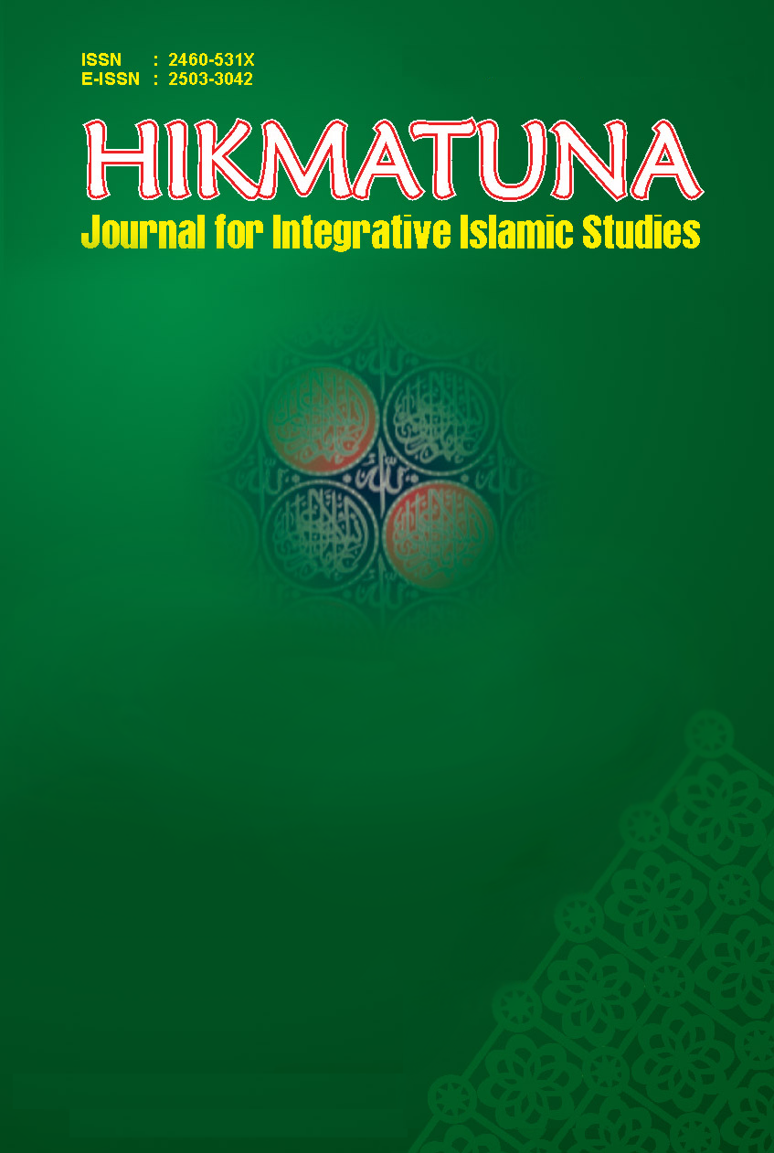 					View Vol. 7 No. 1 (2021): Hikmatuna: Journal for Integrative Islamic Studies, June 2021
				