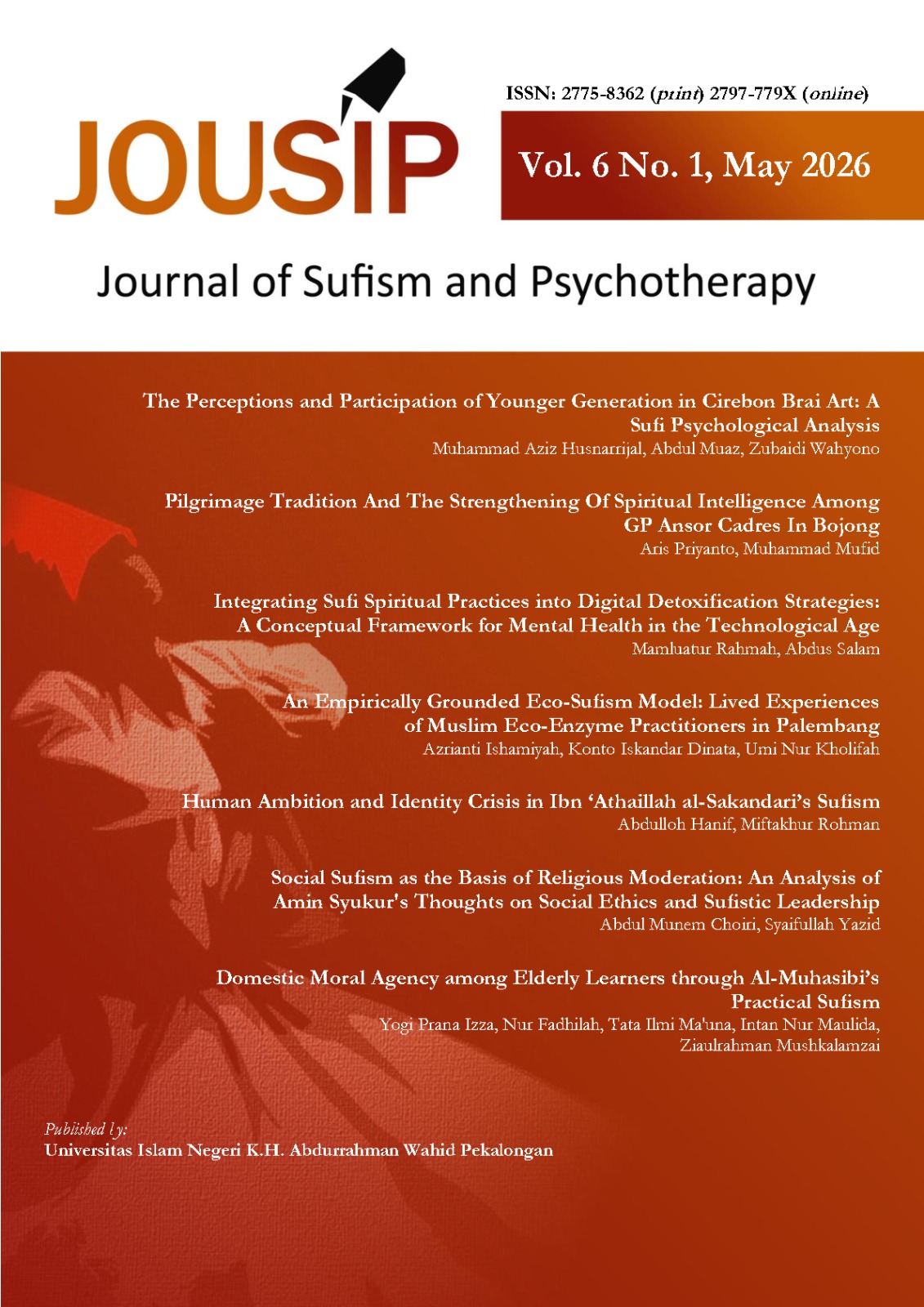 Cover JOUSIP: Journal of Sufism and Psychotherapy