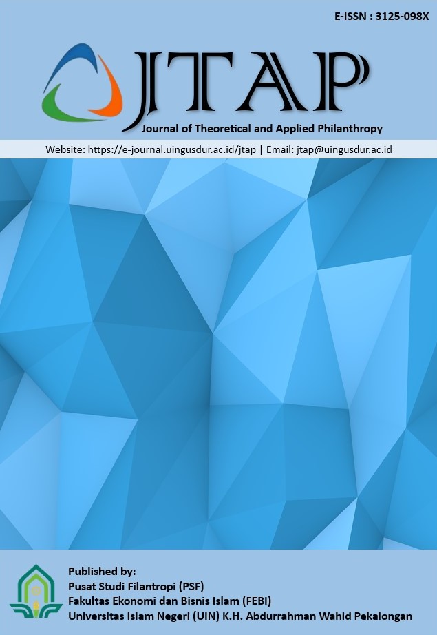 Cover Journal of Theoretical and Applied Philanthropy (JTAP)