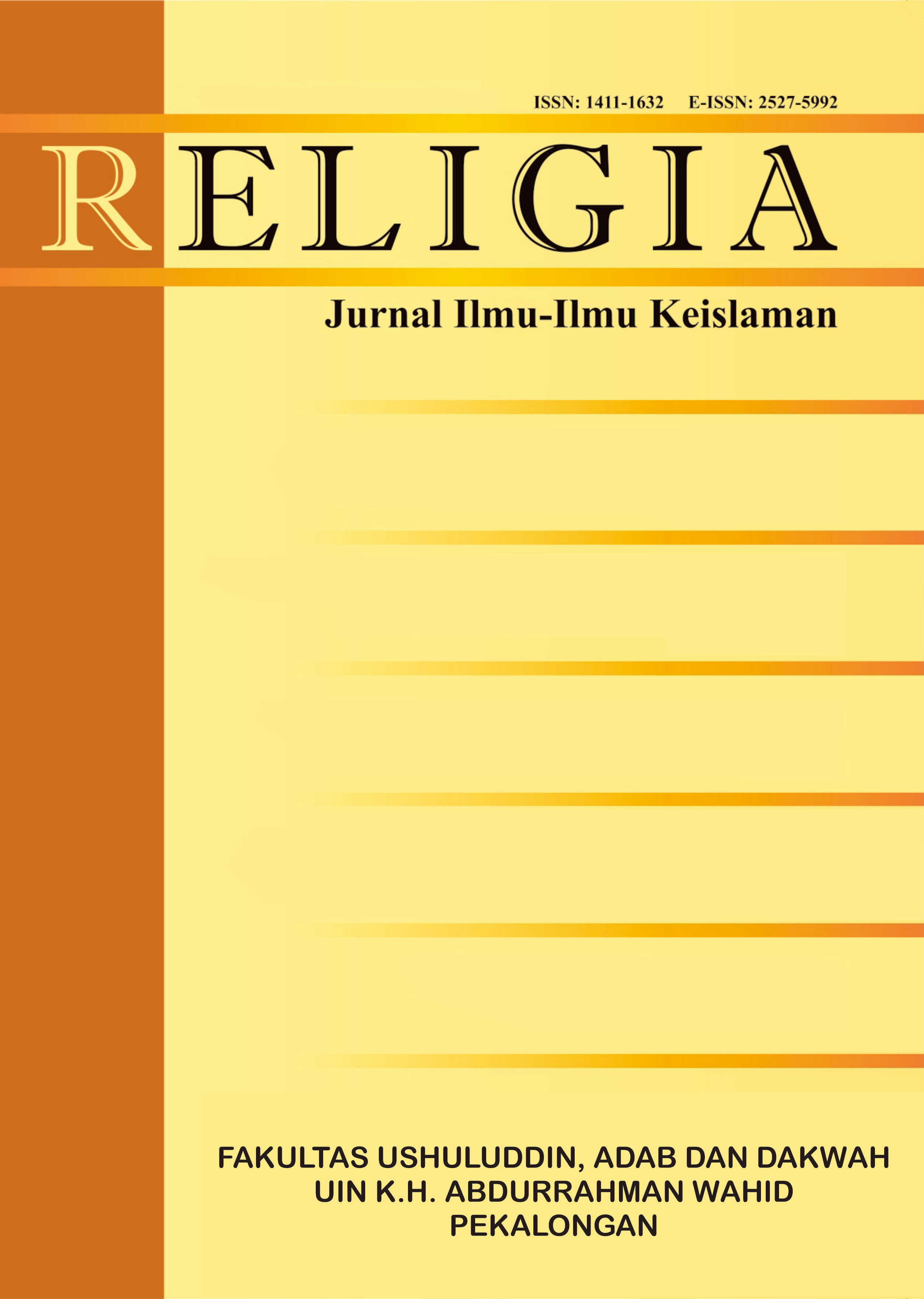 Cover Religia : Jurnal Ilmu-Ilmu Keislaman