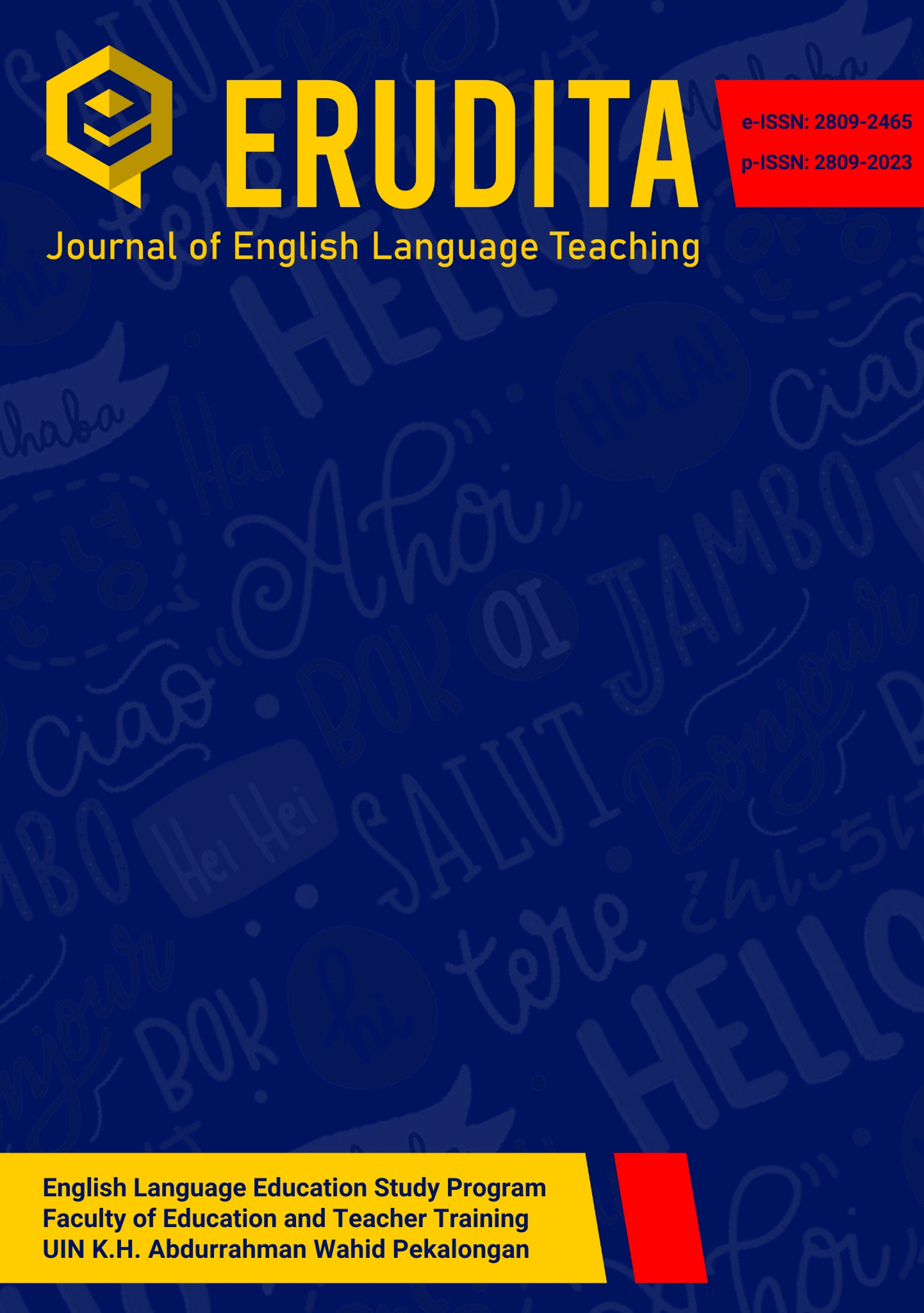 Cover Erudita: Journal of English Language Teaching